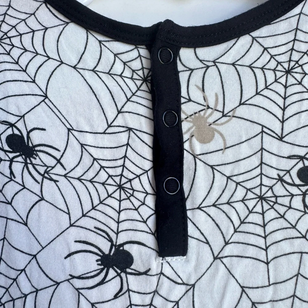KYTE Baby Long Sleeve Twirl Bodysuit Dress Spider 18-24 mo Halloween Bamboo Fall